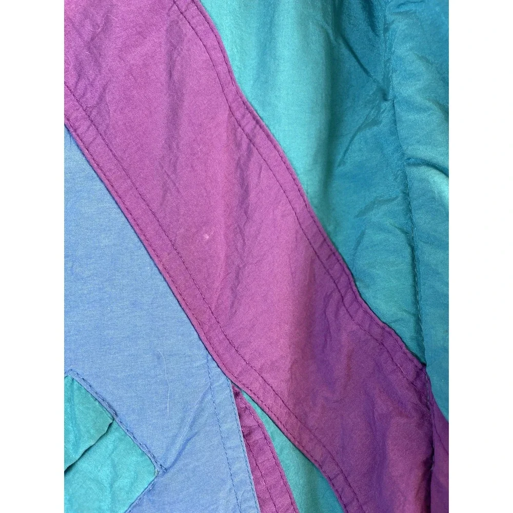 London Towne Limits Vintage 90s Style Color‎ Block Winter Puffer Coat Small